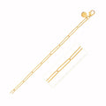 14k Yellow Gold Wire Paperclip Bracelet  (2.70 mm)