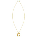 14K Yellow Gold Interlocking Diamond Cut Trinity Necklace