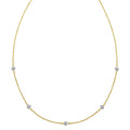 14K Two Tone Gold Classic Paperclip Chain Necklace