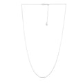 Adjustable Cable Chain in 14k White Gold (0.97 mm)