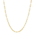 14K Yellow Gold Wide Paperclip Chain (3.20 mm)