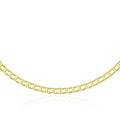 14k Yellow Gold Men's Necklace with Track Design Links