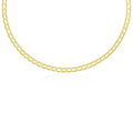 14k Yellow Gold Men's Necklace with Track Design Links