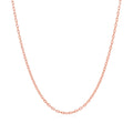 14k Rose Gold Round Cable Link Chain (1.50 mm)