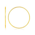 Endless Hoop Style Earrings in 14K Yellow Gold(1.2x35mm)