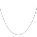 14k White Gold French Cable Chain (1.3 mm)