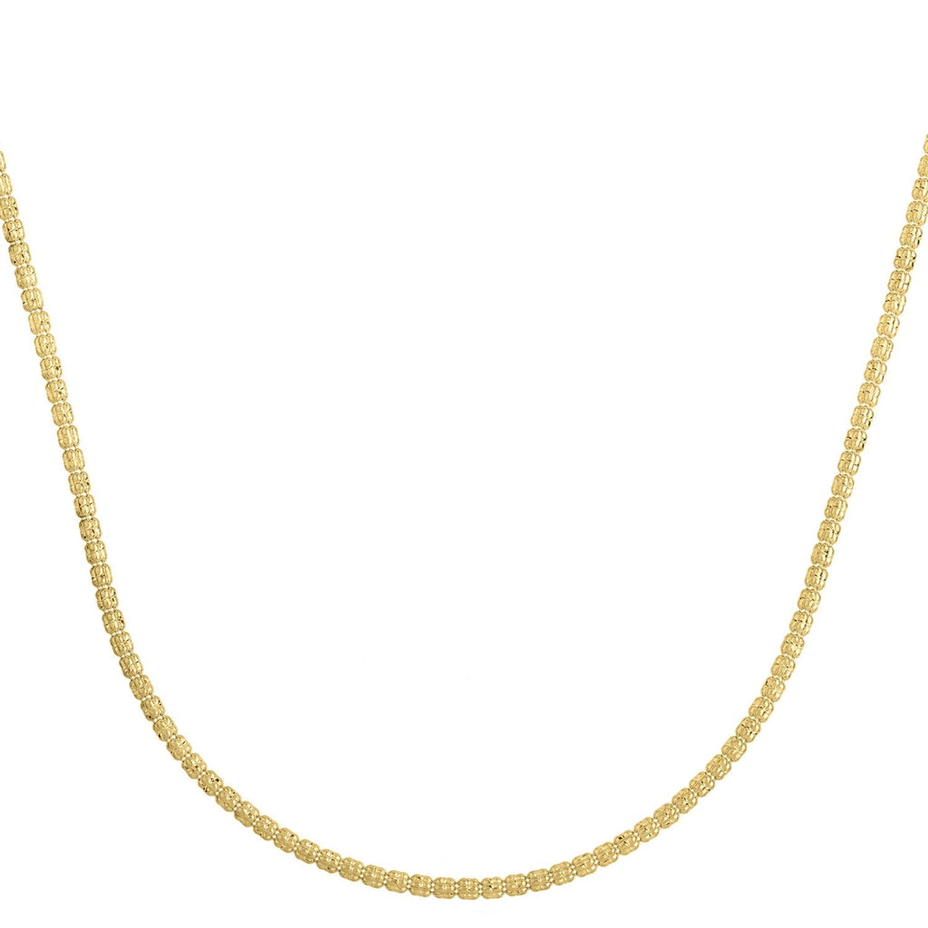 Ice Barrel Chain in 14k Yellow Gold (2.7 mm)
