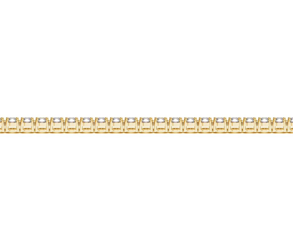 Lab Grown Round Diamond Tennis Bracelet in 14k Yellow Gold (4 cctw F/G  VS2/SI1)