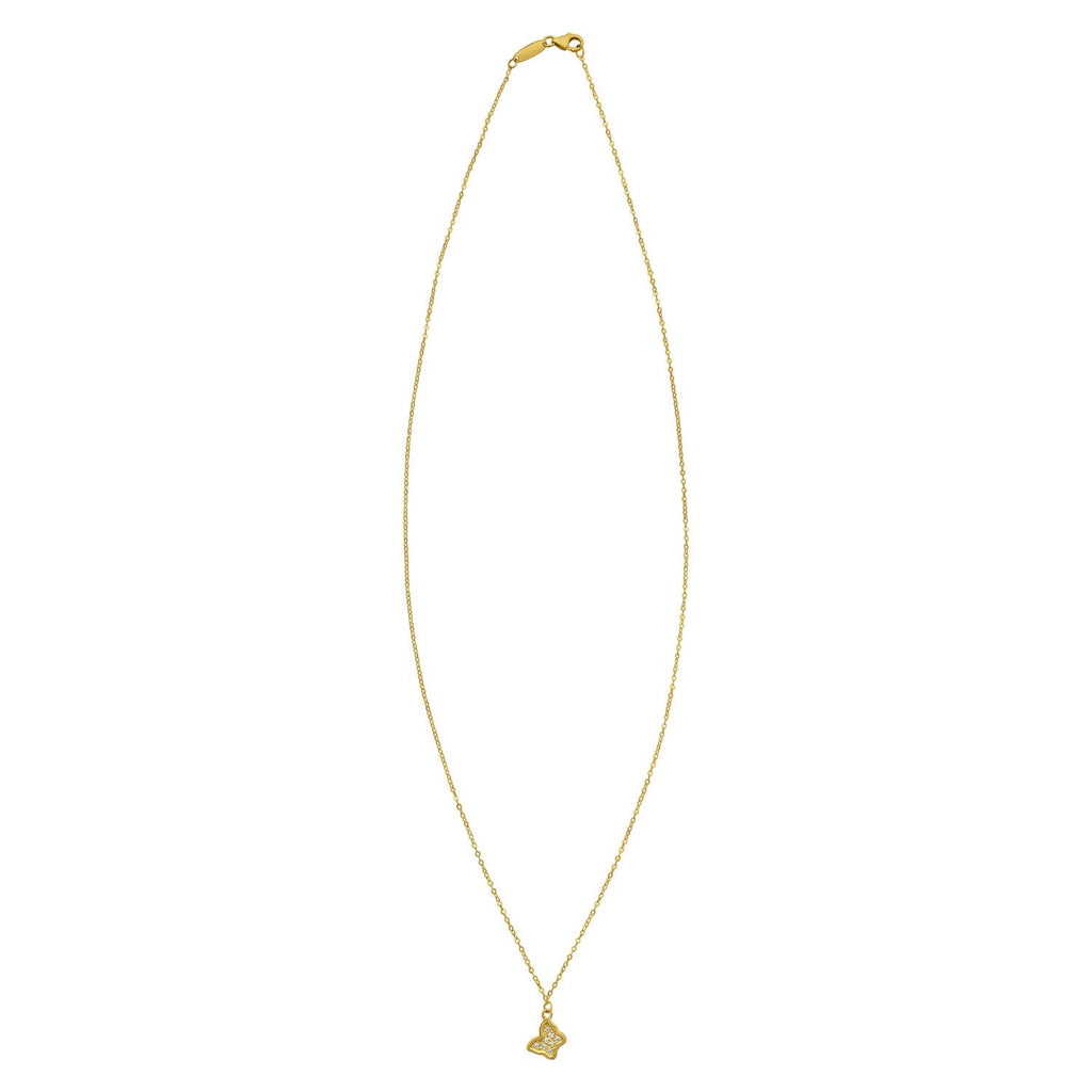Elegant 14K Yellow Gold Rope Chain Necklace