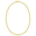 14K Yellow Gold Charm Link Cable Chain Necklace (3.30 mm)
