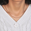 14k Rose Gold Solid Diamond Cut Rope Chain (2.30 mm)