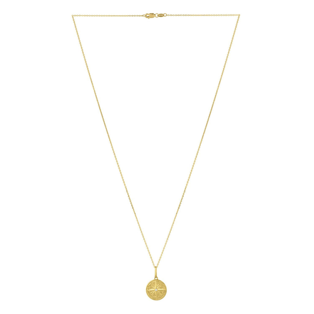 North Star Talisman Necklace in 14K Yellow Gold