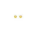 10k Yellow Gold Ball Style Stud Earrings (4mm)