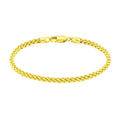 14k Yellow Gold Light Weight Wheat Bracelet  (3.20 mm)