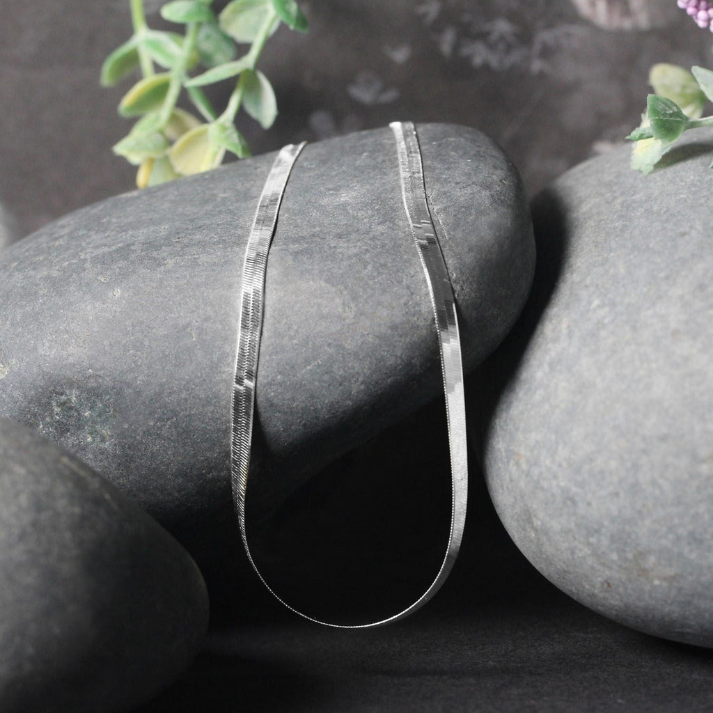 14k White Gold Super Flex Herringbone Chain (2.80 mm)