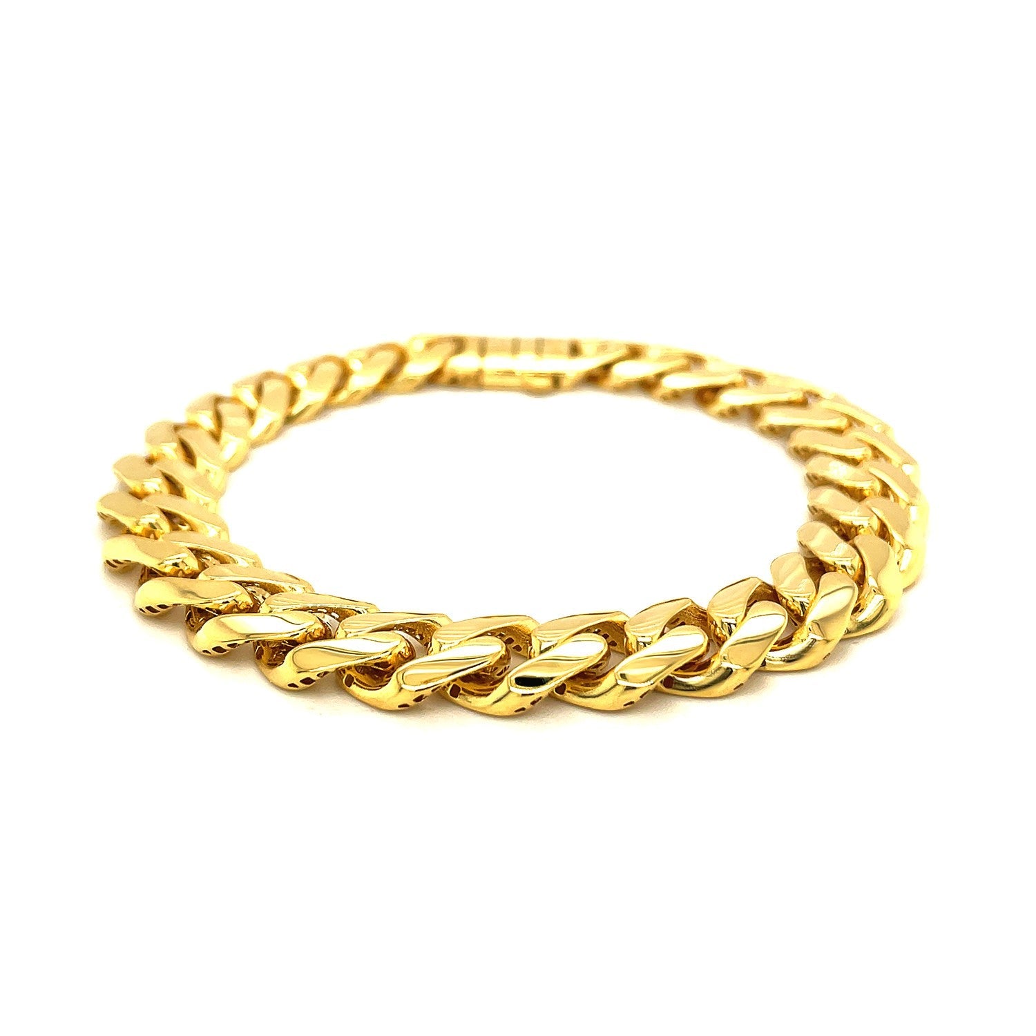 14k Yellow Gold Polished Curb Chain Bracelet (11.50 mm)