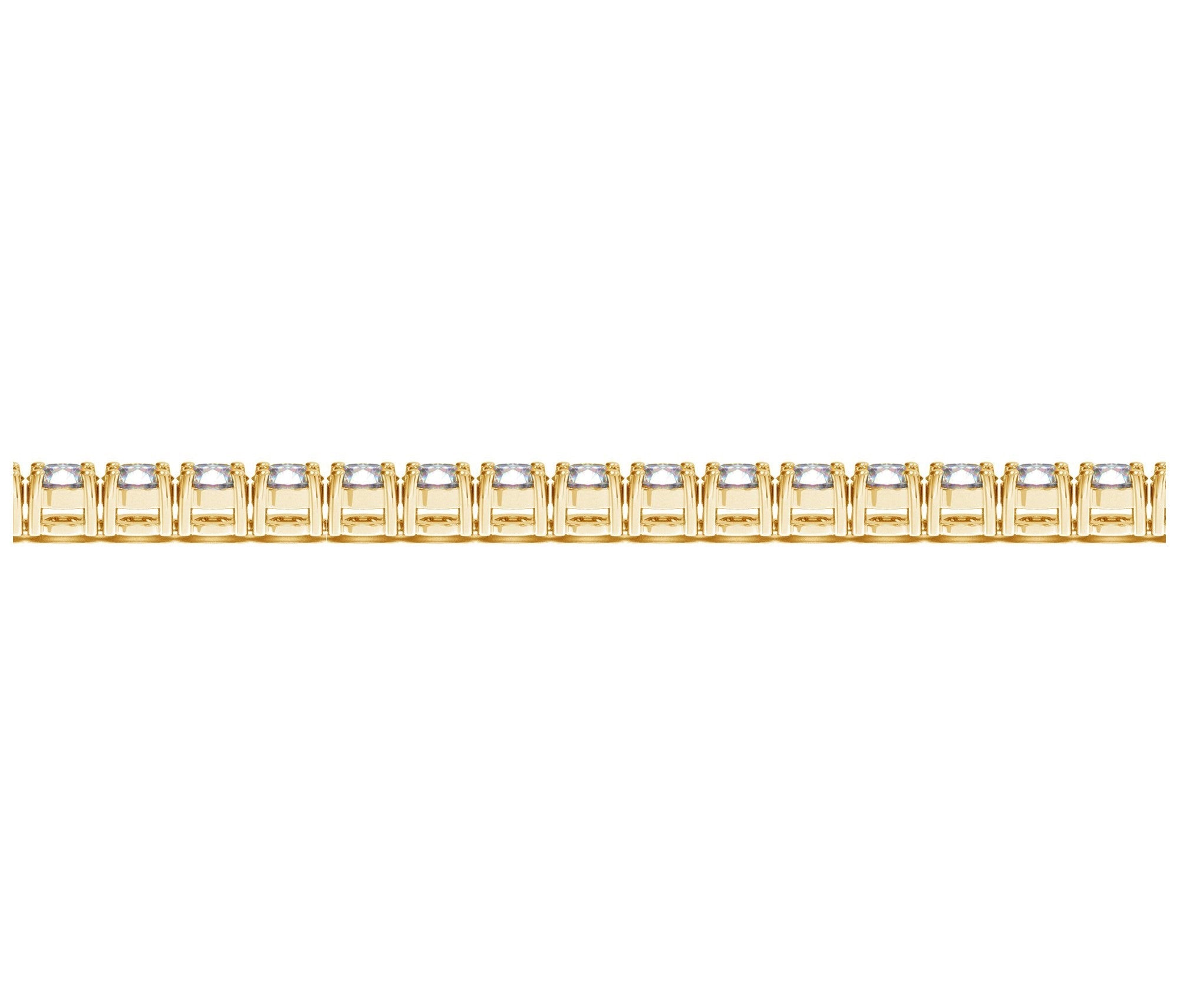 Lab Grown Round Diamond Tennis Bracelet in 14k Yellow Gold (8 cctw F/G  VS2/SI1)
