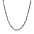 14k White Gold Solid Round Box Chain (2.5 mm)