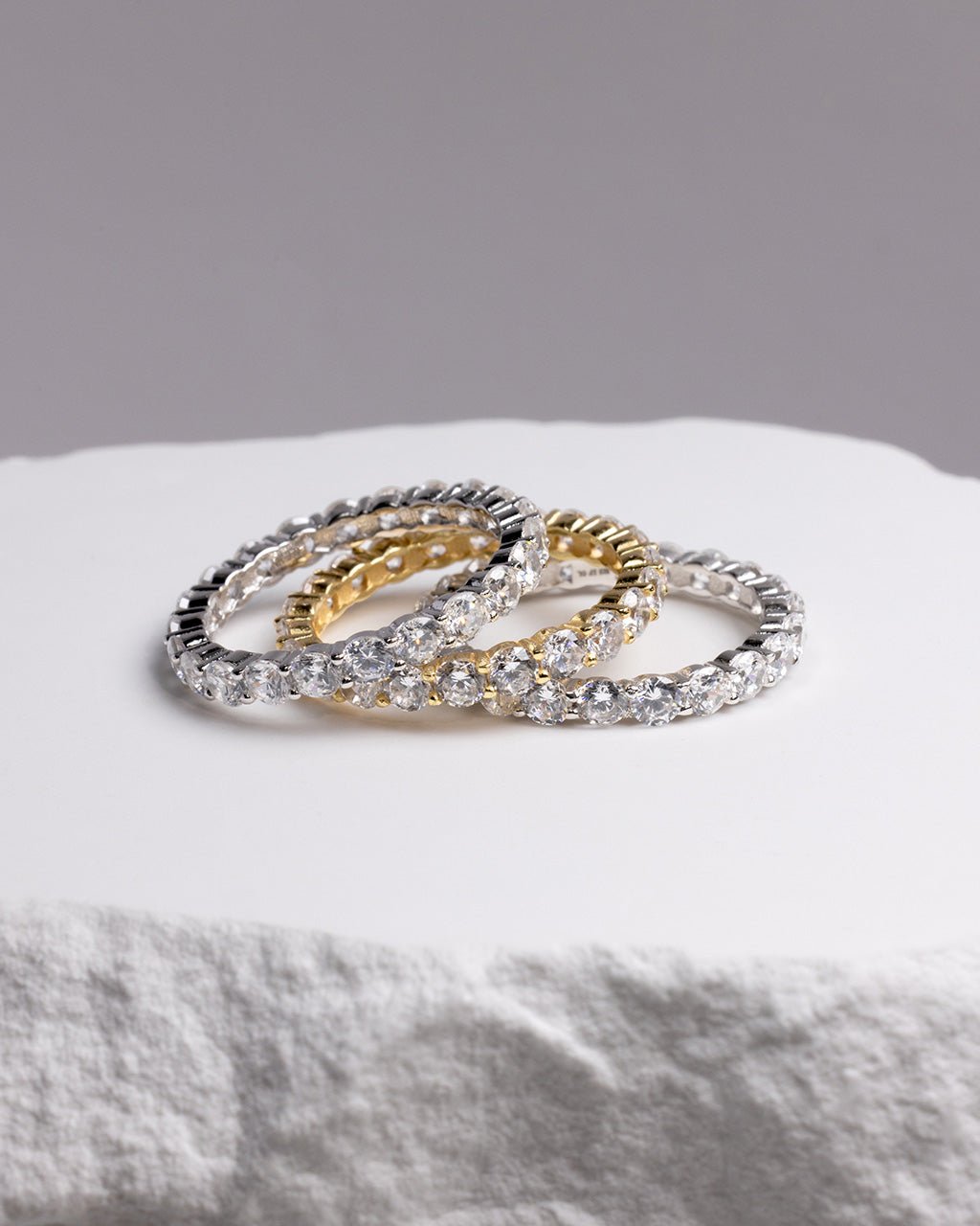 Sterling Silver Gracie CZ Eternity Ring