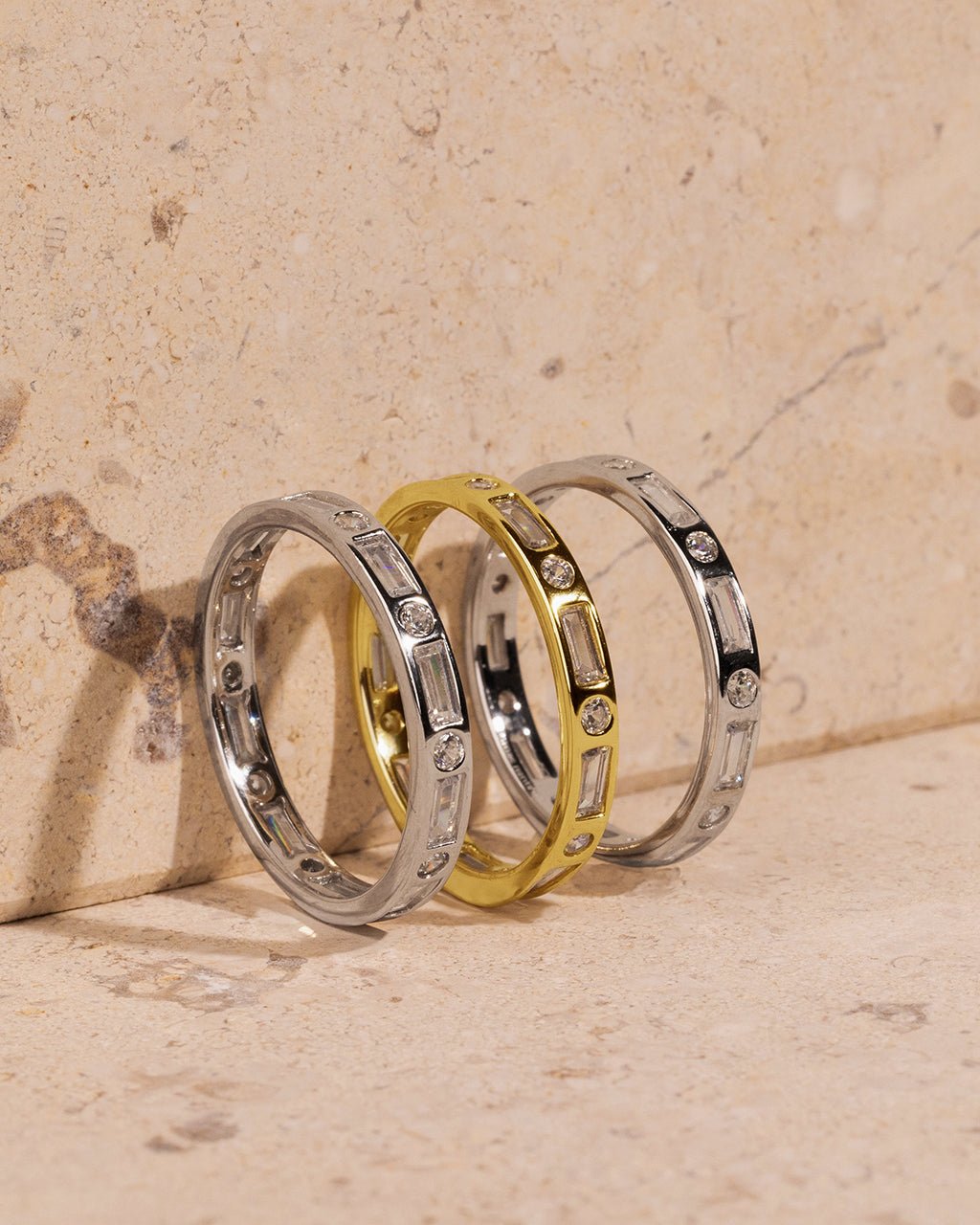 Sterling Silver Ethel CZ Band Ring