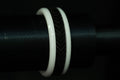 Chevron - Black - White Ceramic