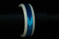 Chevron - Blue - White Ceramic