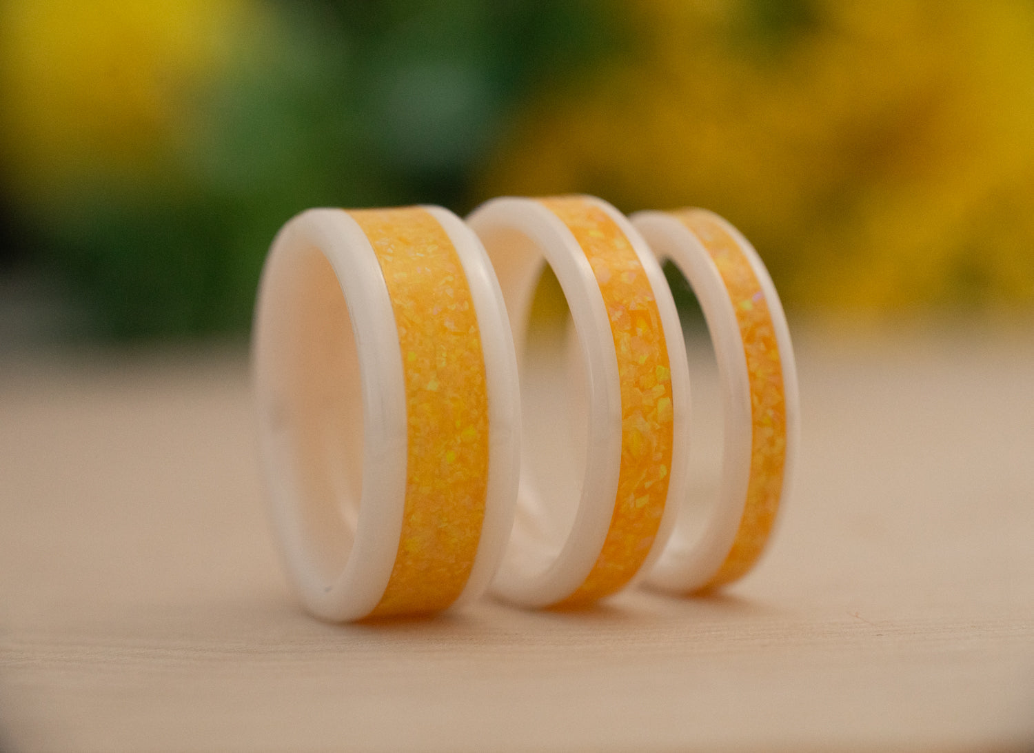Goldenrod - White Ceramic