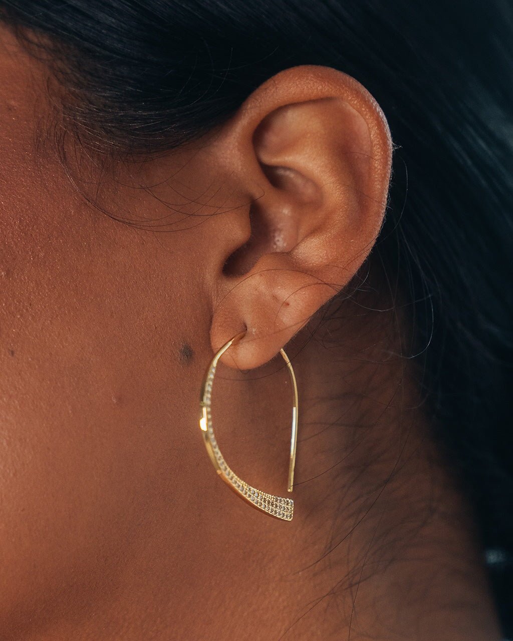 Carlotta CZ Threader Earrings