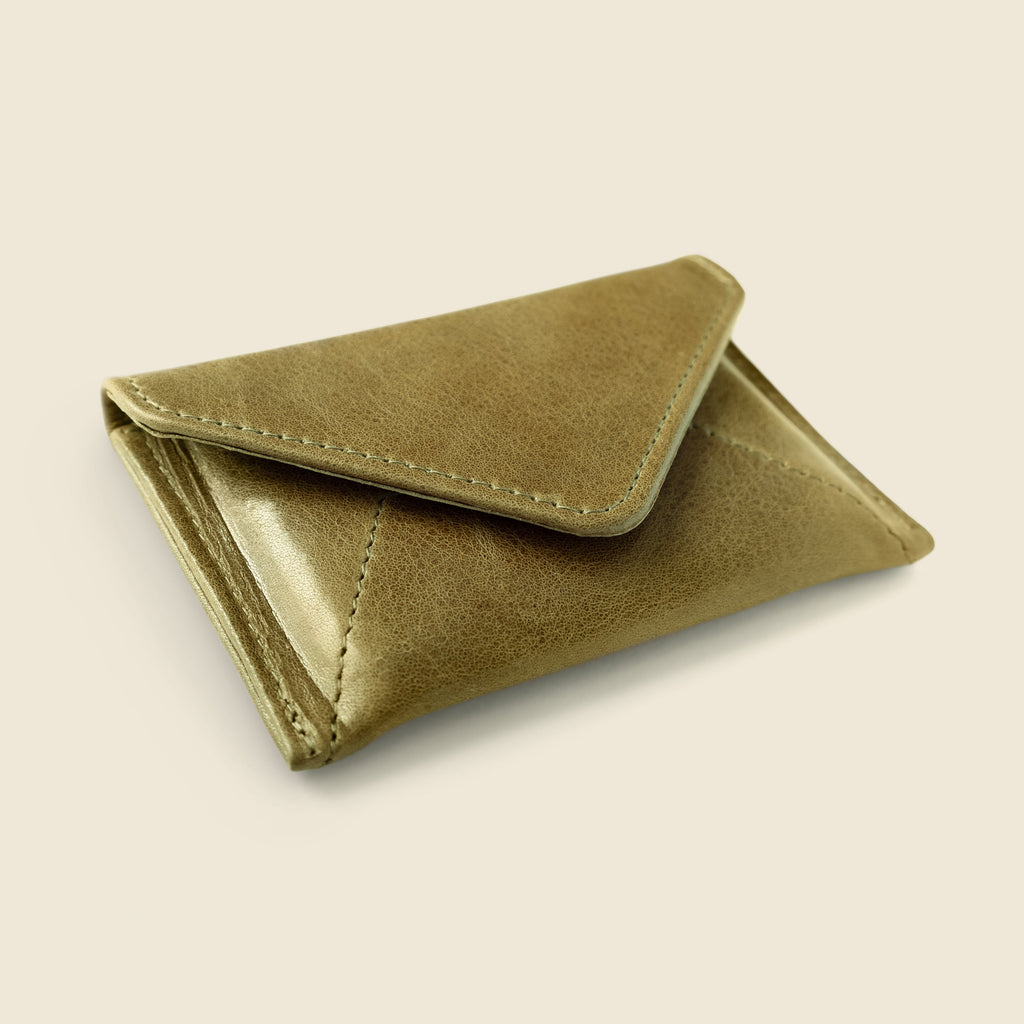 Mini Envelope Wallet With RFID protection - Olive