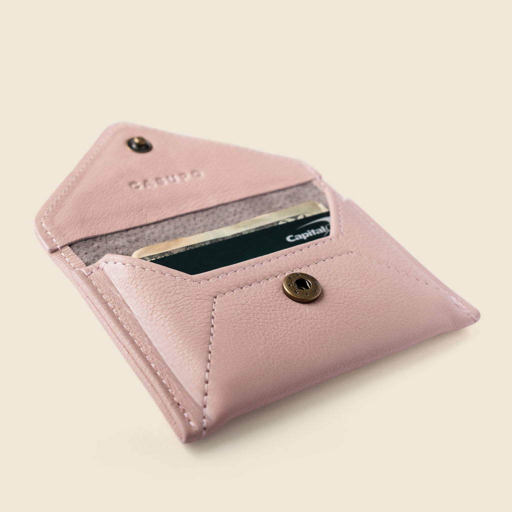 Mini Envelope Wallet With RFID protection - Rose Pink