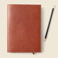 Refillable A5 Leather Notebook Cover – Chocolate