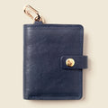 Wallet with Snap and Key Ring - Marine Blue