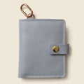 Wallet with Snap and Key Ring - Ice Blue
