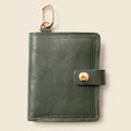 Wallet with Snap and Key Ring - Olive