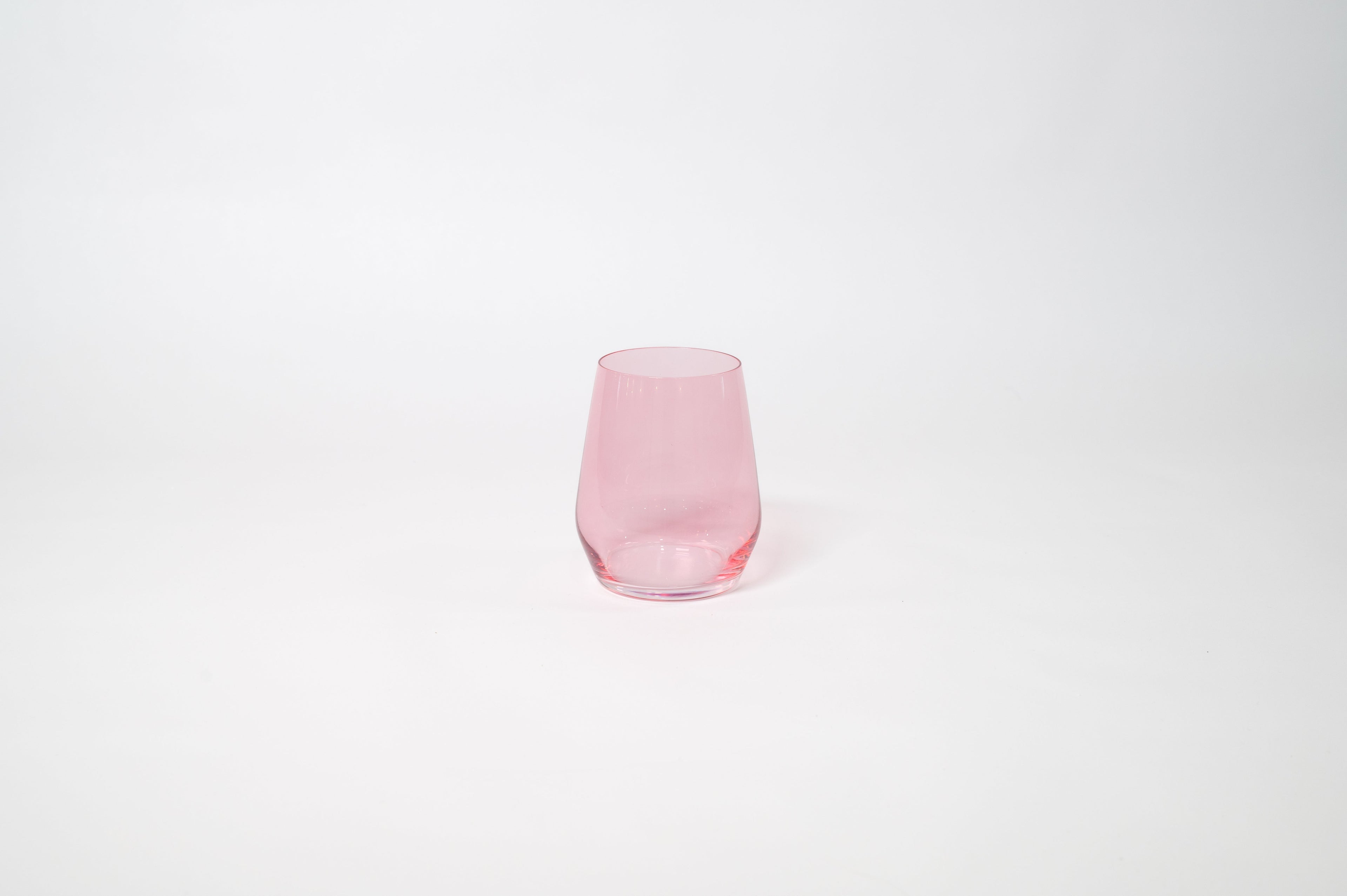 Bubblegum Pink - Stemless Colored Wine Glass