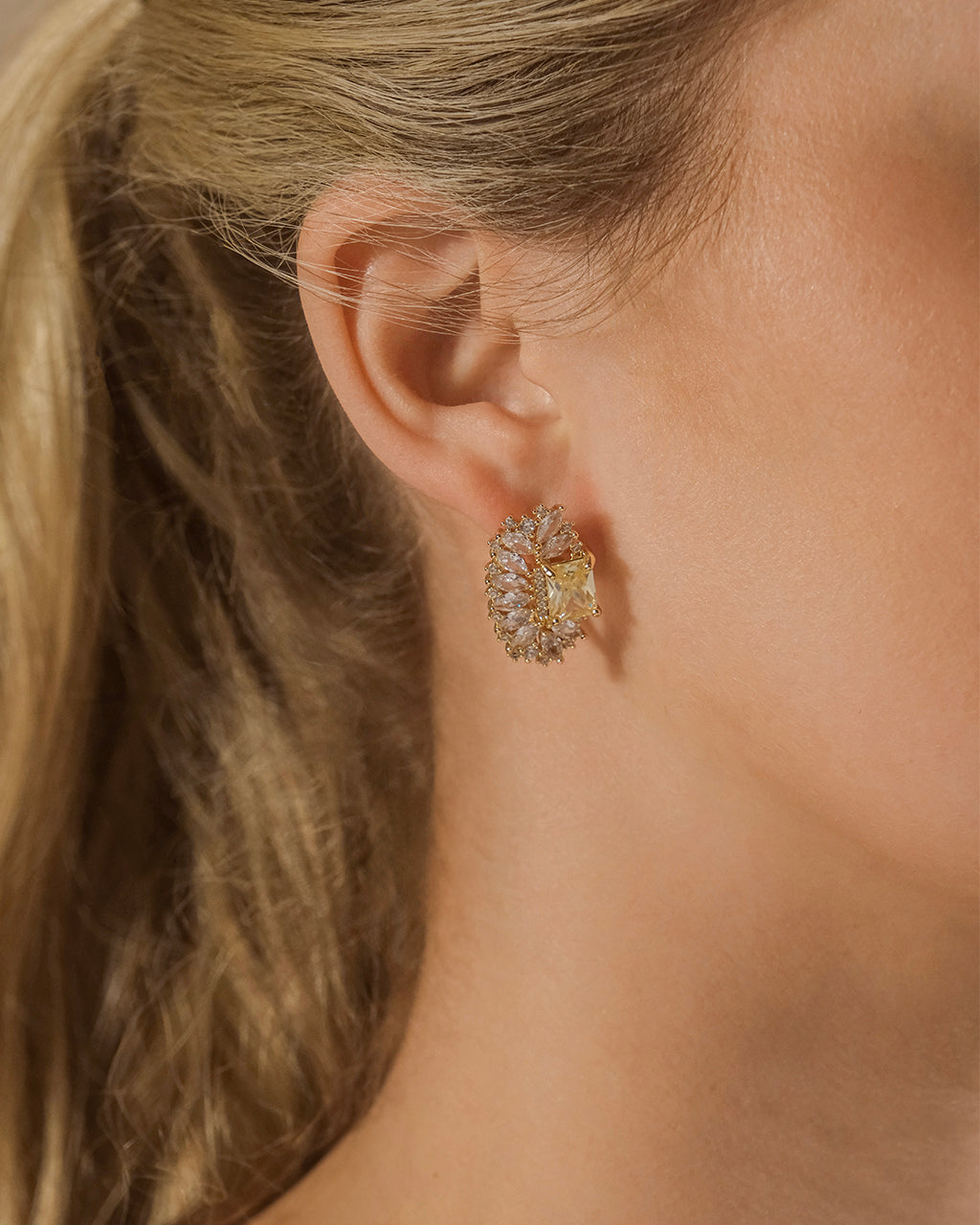 Nina Elongated CZ Stud Earrings