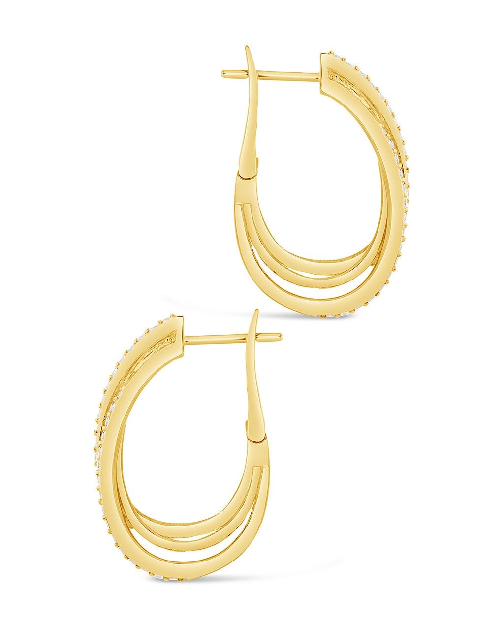 Kyle CZ Hoop Earrings