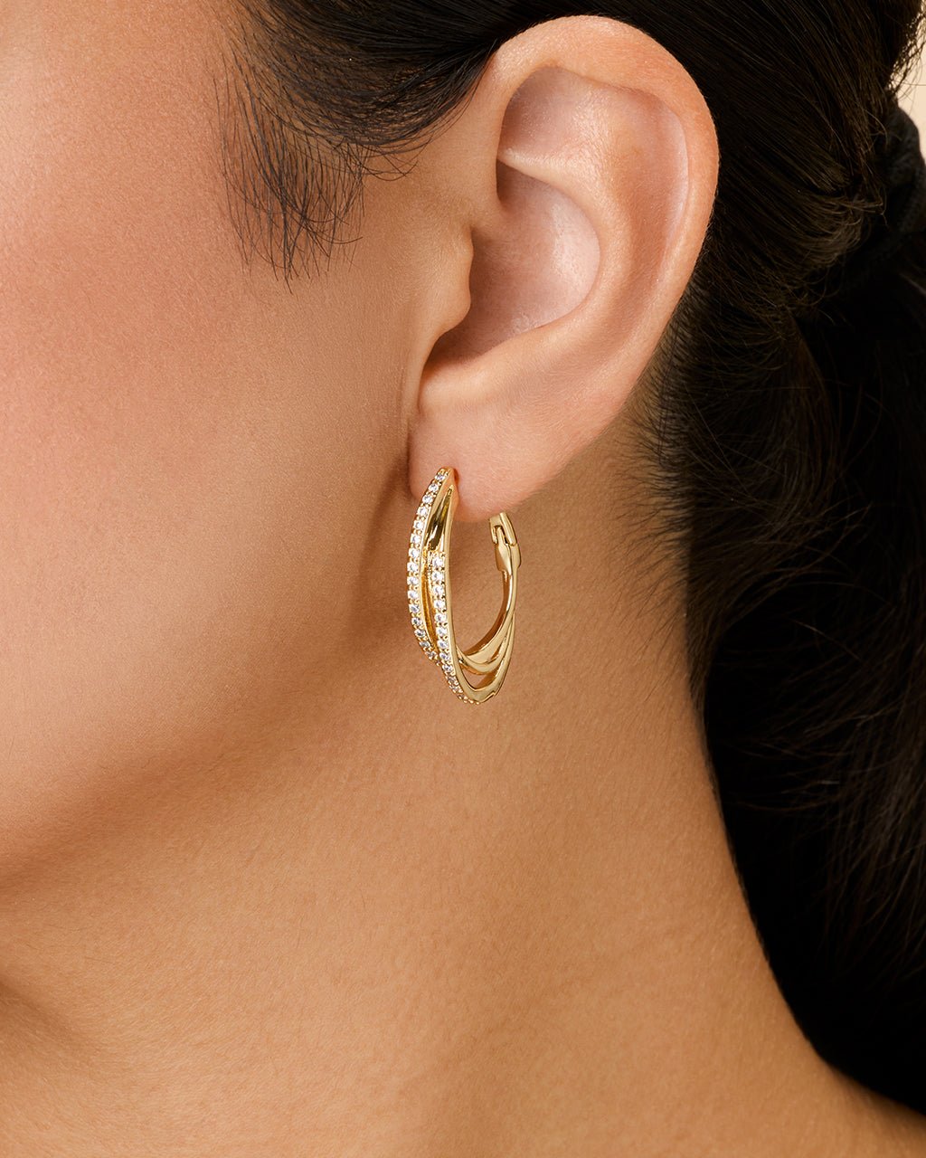 Kyle CZ Hoop Earrings