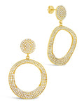 Juniper CZ Statement Drop Earrings