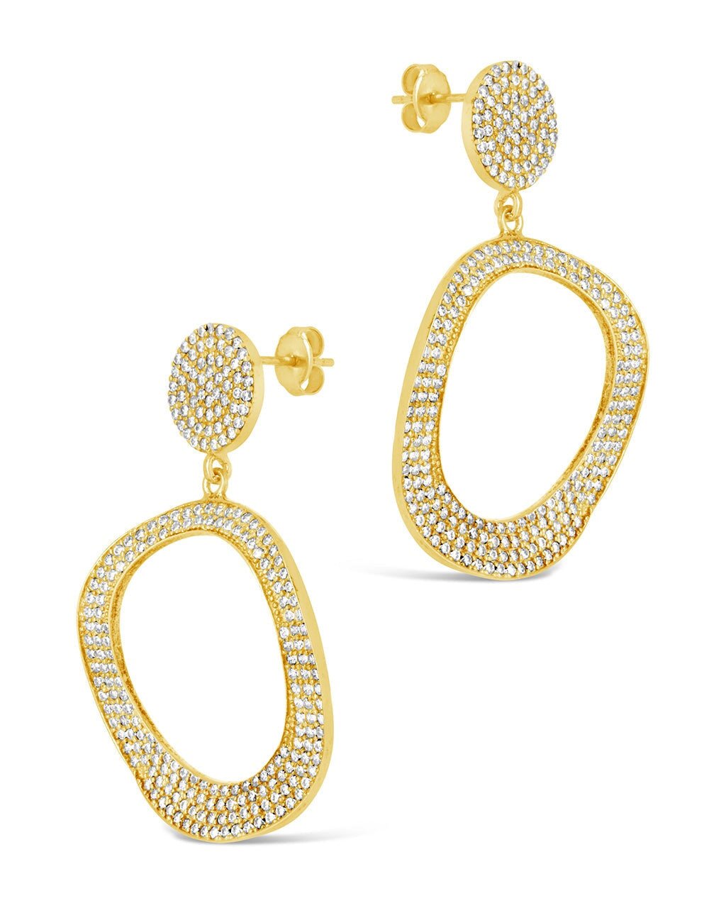 Juniper CZ Statement Drop Earrings