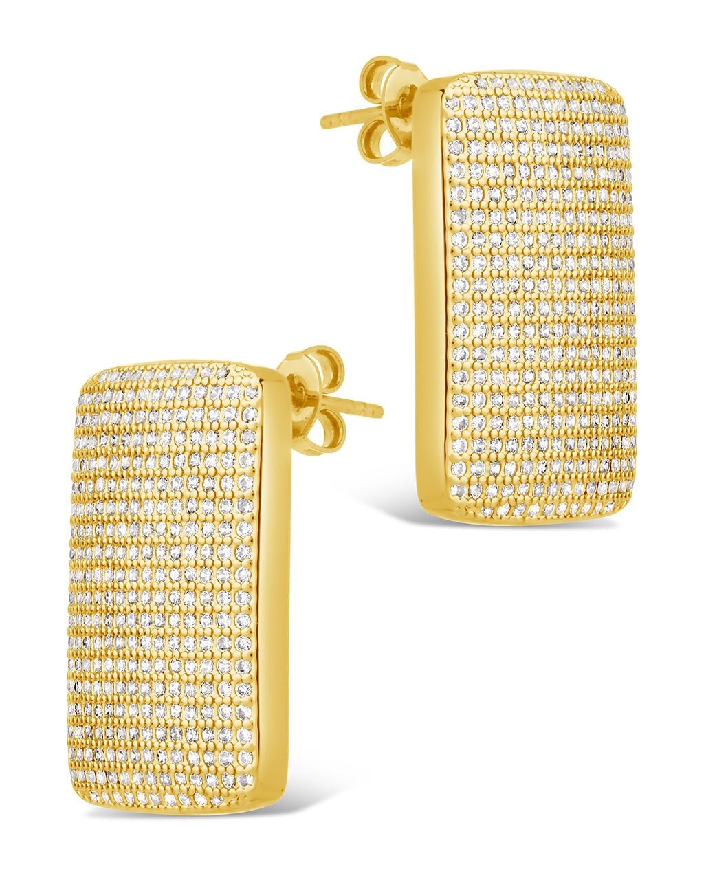 Beignet CZ Stud Earrings