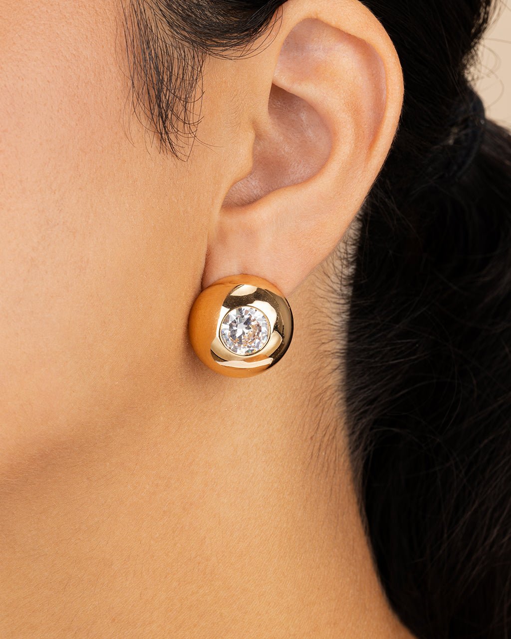 Zora CZ Dome Studs