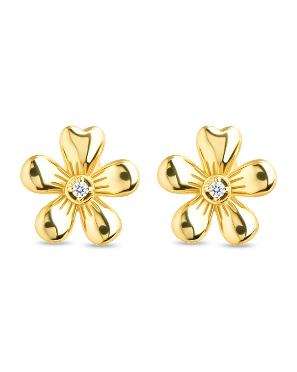 Jocelyn CZ Micro Flower Stud Earrings
