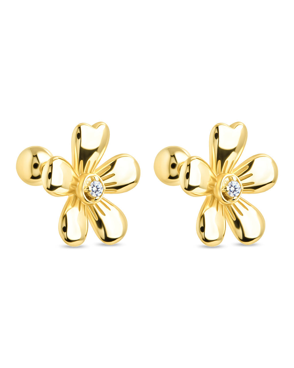 Jocelyn CZ Micro Flower Stud Earrings