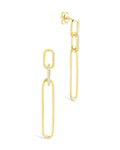 Chelle CZ Mixed Link Drop Studs