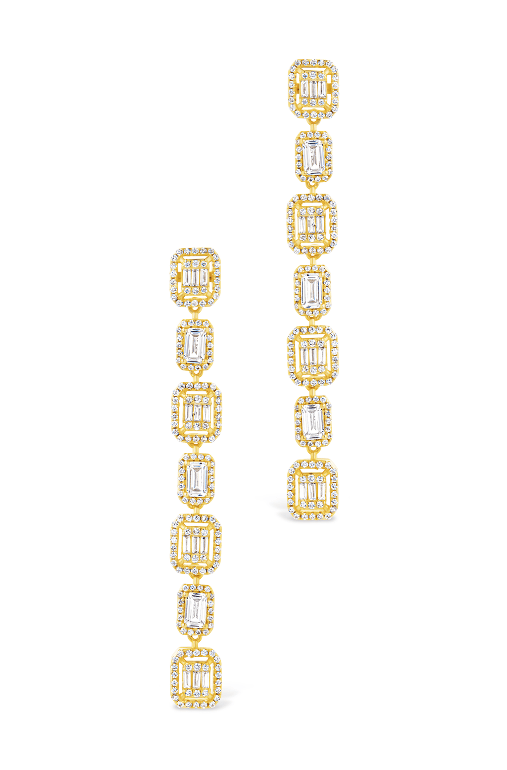 Nancy CZ Drop Stud Earrings