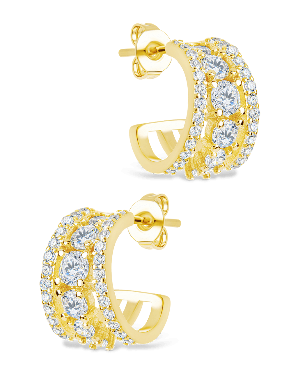Yasmina CZ Hoop Earrings