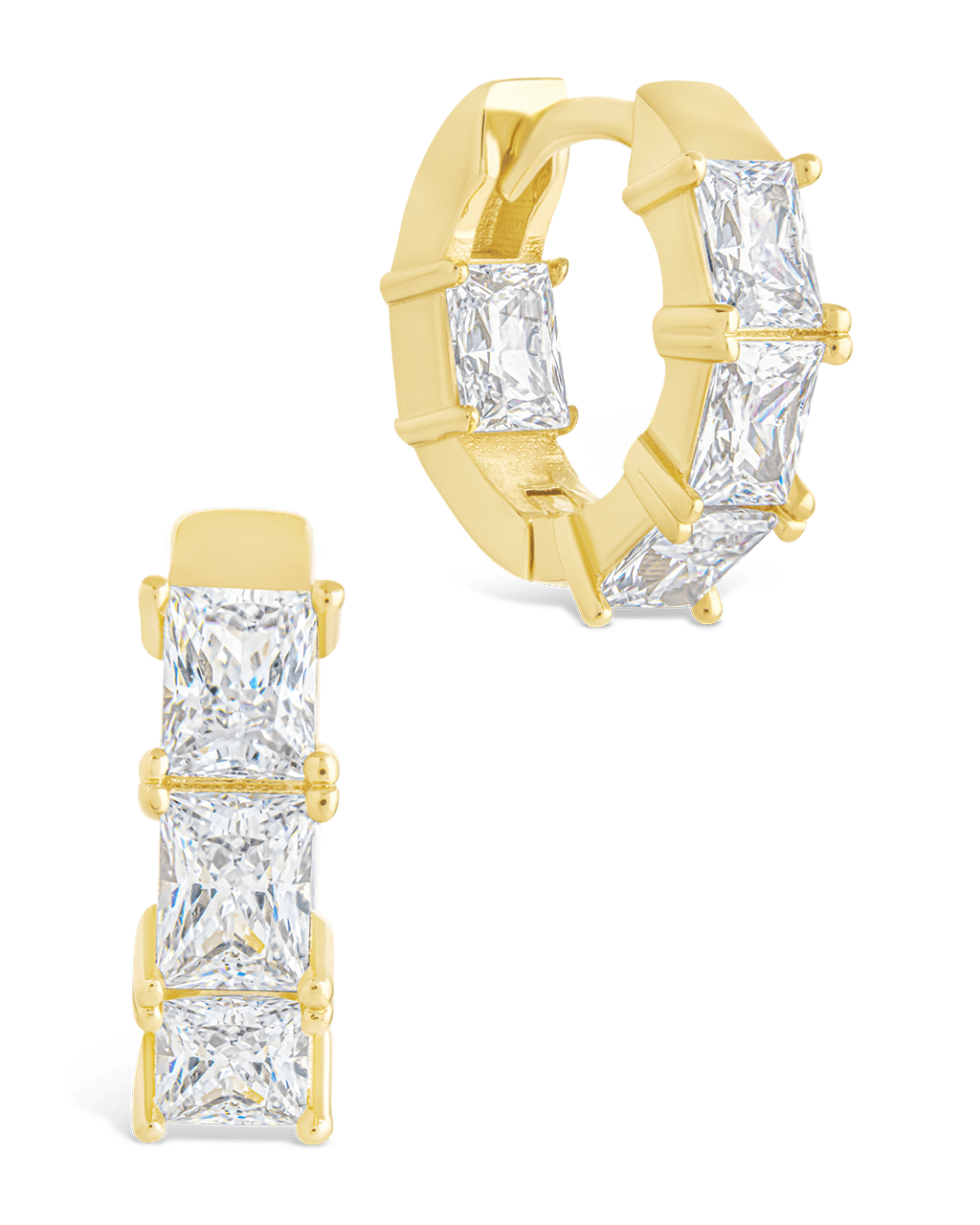 Cosima Baguette CZ Hoops