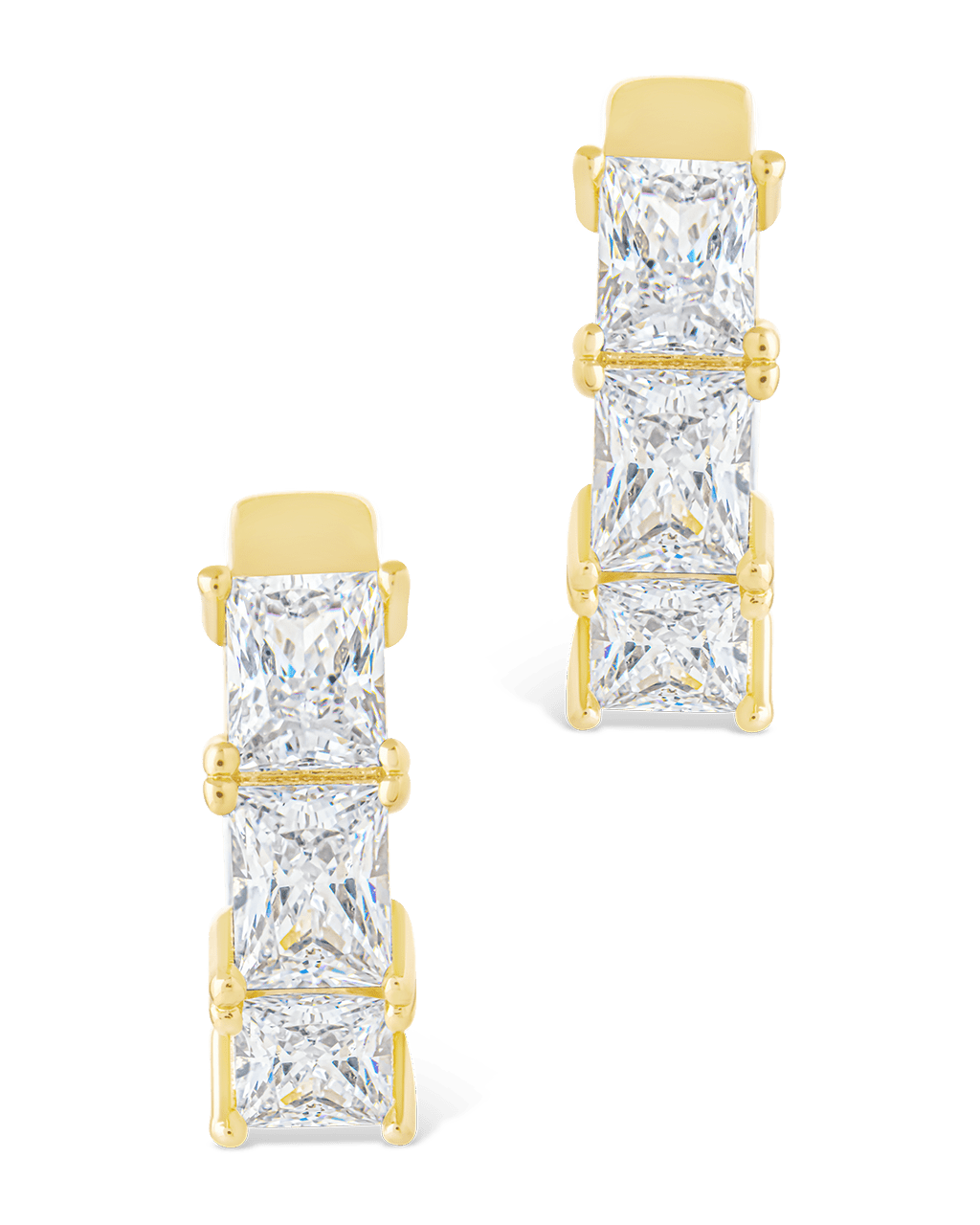 Cosima Baguette CZ Hoops