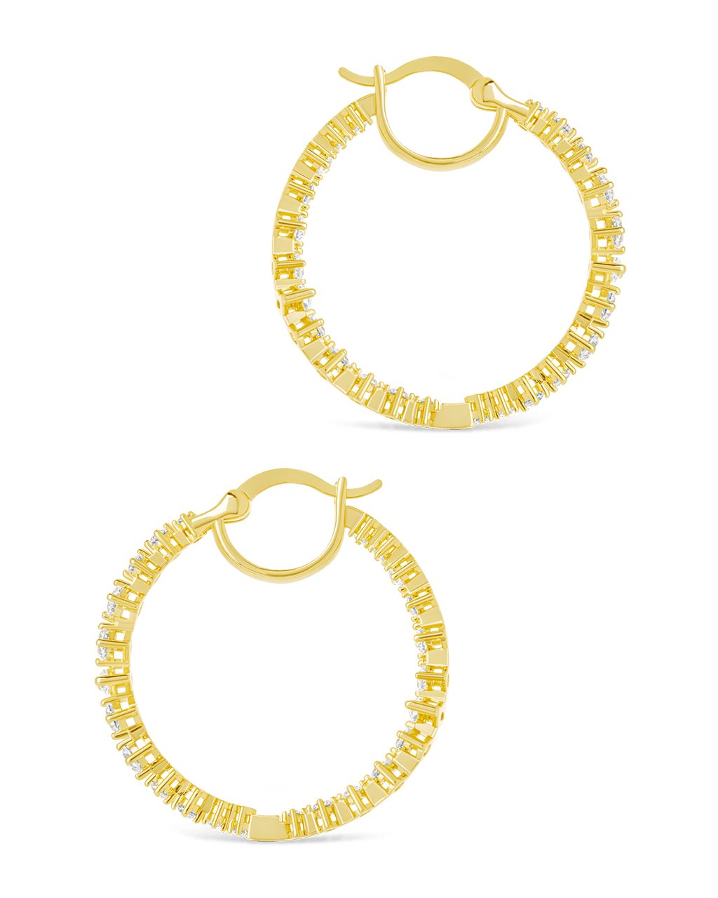 Aaliyah CZ Hoop Earrings
